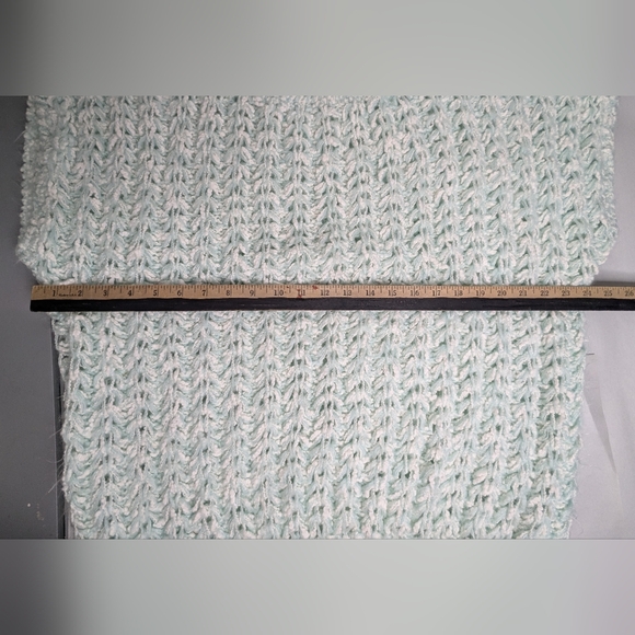 Vintage Custom Classics by MS Open Knit Sweater Women's Sz L Short sleeve Green - Picture 11 of 11